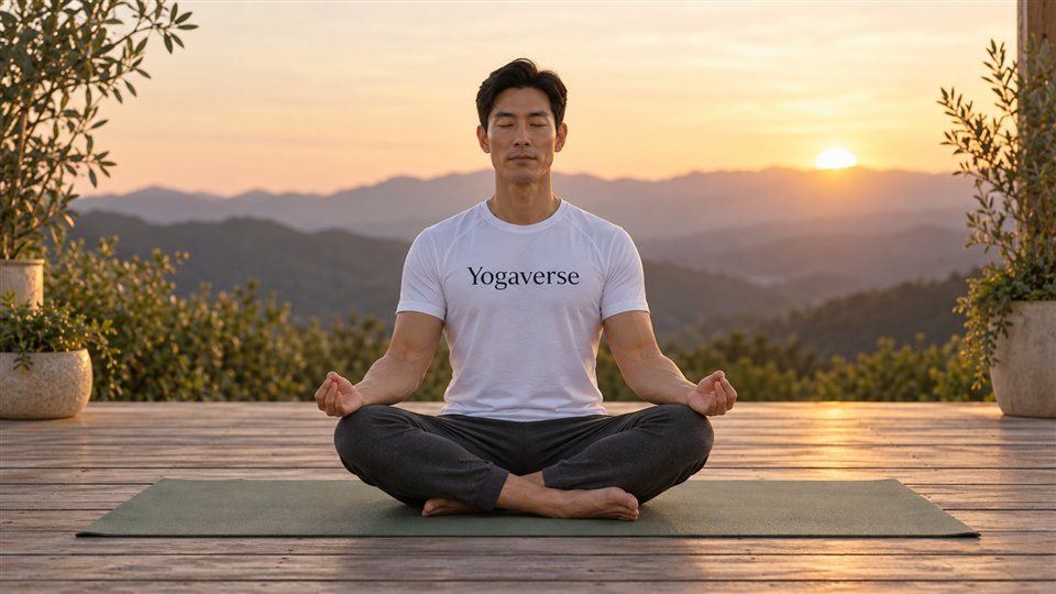Kevin practising slow evening breathing before rest